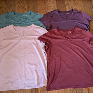 NEW Eddie Bauer Women's Resolution Stretch V-neck Short Sleeve Shirt Lot